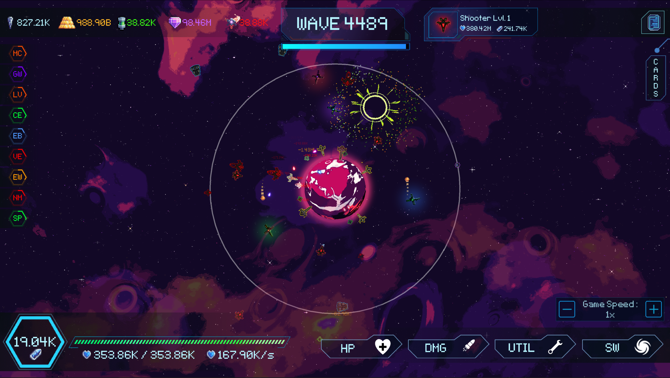Alien invasion combat